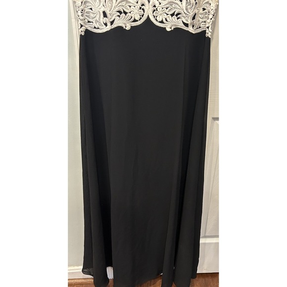 Scott McClintock Lace Formal Dress/Gown Vintage Size 12 Ivory Lace Coquette 80s - Picture 4 of 16